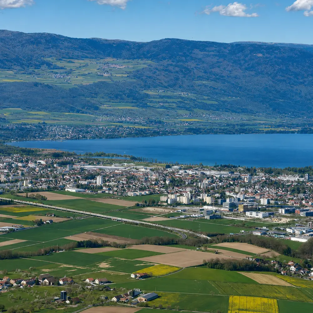 Vue d'Yverdon-les-Bains